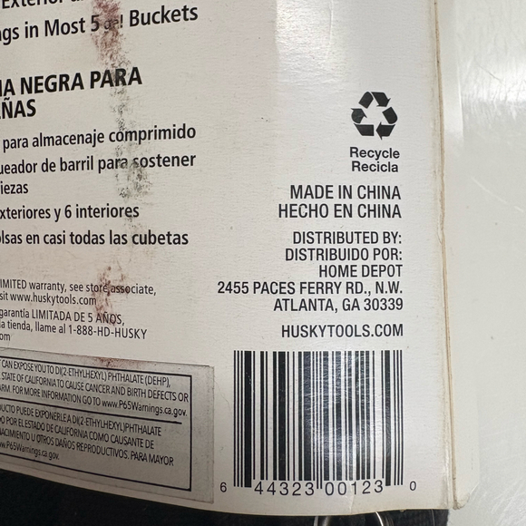 Husky Black Canvas Small Parts Organizer Pouch And Free 2 Pocket Nail Apron - Picture 8 of 8